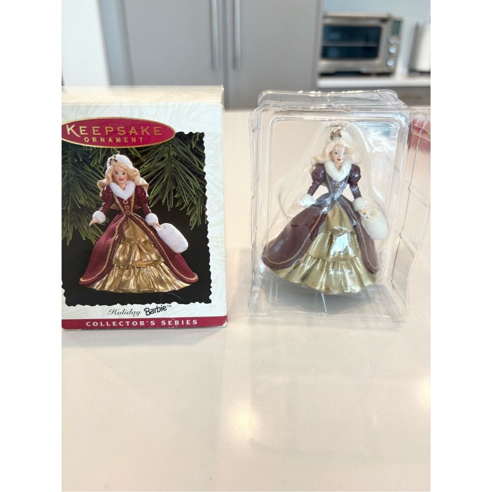 Hallmark Keepsake 1996 Holiday Barbie Ornament #4 Collector Series Christmas